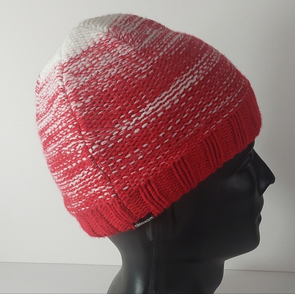 adidas Red and White Knit Adult Olympic Beanie Hat. Great For Winter! - Picture 2 of 4